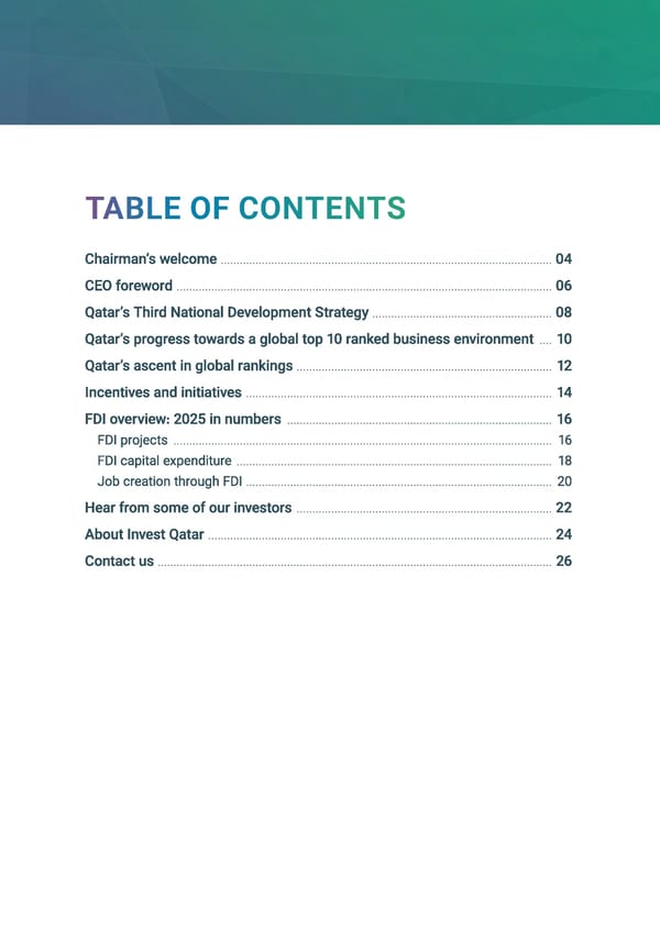 Invest Qatar 2025 Annual Report [EN] - Page 3