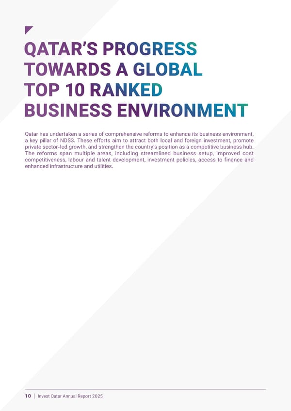 Invest Qatar 2025 Annual Report [EN] - Page 10