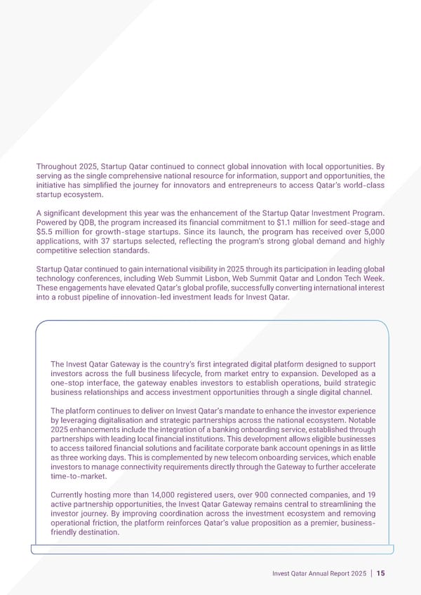 Invest Qatar 2025 Annual Report [EN] - Page 15
